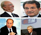 Murdoch, Prodi, Berlusconi e Tronchetti