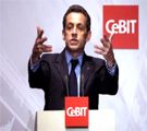 Nicolas Sarkozy al CeBit