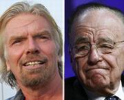 Murdoch e sir Branson