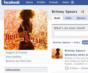 Britney Spears fu Facebook