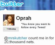 Oprah Winfrey su Twitter