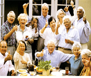 Anziani in festa