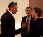 Barack Obama e Mark Zuckerberg