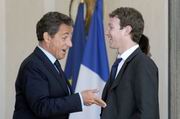 Nicolas Sarkozy e Mark Zuckerberg
