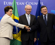 Dilma Rousseff, Herman Van Rompuy e José Manuel Barroso