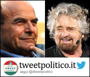 Tweetpolitico.it: Pierluigi Bersani e Beppe Grillo