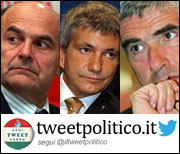 Tweetpolitico.it - Pierluigi Bersani, Nicola Vendola e Pierferdinando Casini