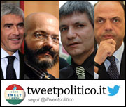 Tweetpolitico: Pierferdinando Casini, Oscar Giannino, Nicola Vendola e Angelino Alfano