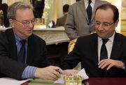 Eric Schmidt e François Hollande