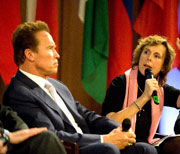 Arnold Schwarzenegger e Connie Hedegaard