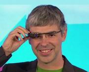 Larry Page con i Google Glass