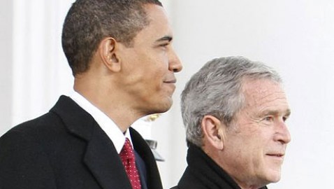 Barack Obama - George W Bush