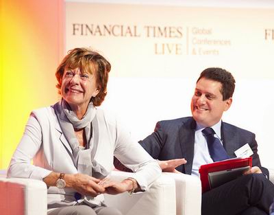 Neelie Kroes e Luigi Gambardella - FT-ETNO Summit 2012