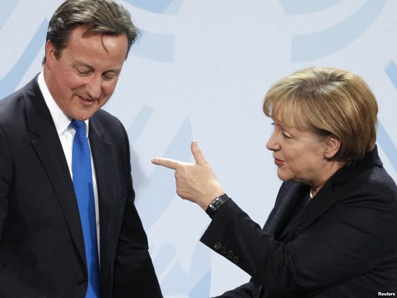 David Cameron e Angela Merkel