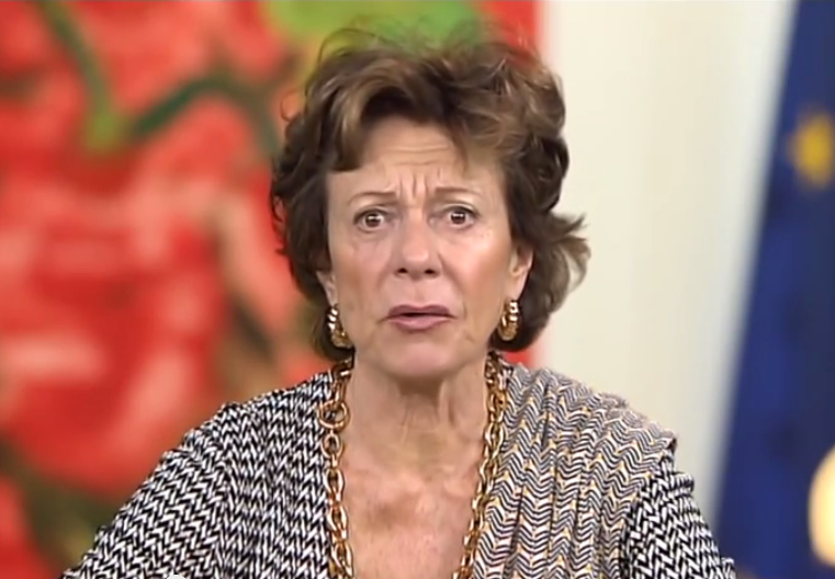 Neelie Kroes video shot