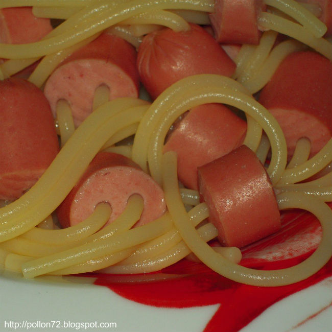 hot dog spaghetti