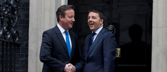 Matteo Renzi e David Cameron