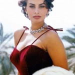 Sophia Loren il giorno del suo 48mo compleanno