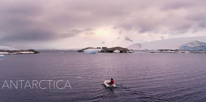 cover video drone antarctica