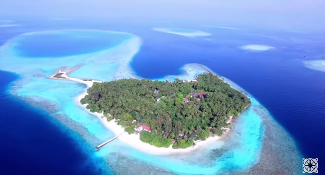 Isola ripresa da un drone