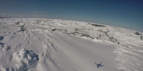 Per la prima volta i droni vanno in missione tra i ghiacci antartici (video)