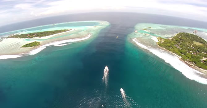video drone maldive