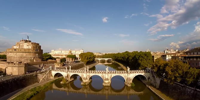 Roma vista dal drone