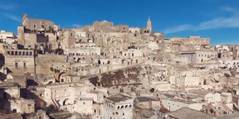 Matera e i Sassi, visti dal drone