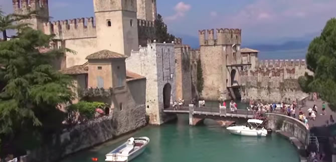 Lago di Garda e i suoi tesori visti dal drone
