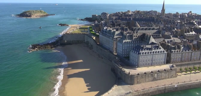 Saint-Malo vista dal drone