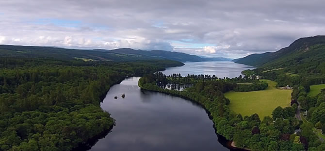 la Scozia vista dal drone