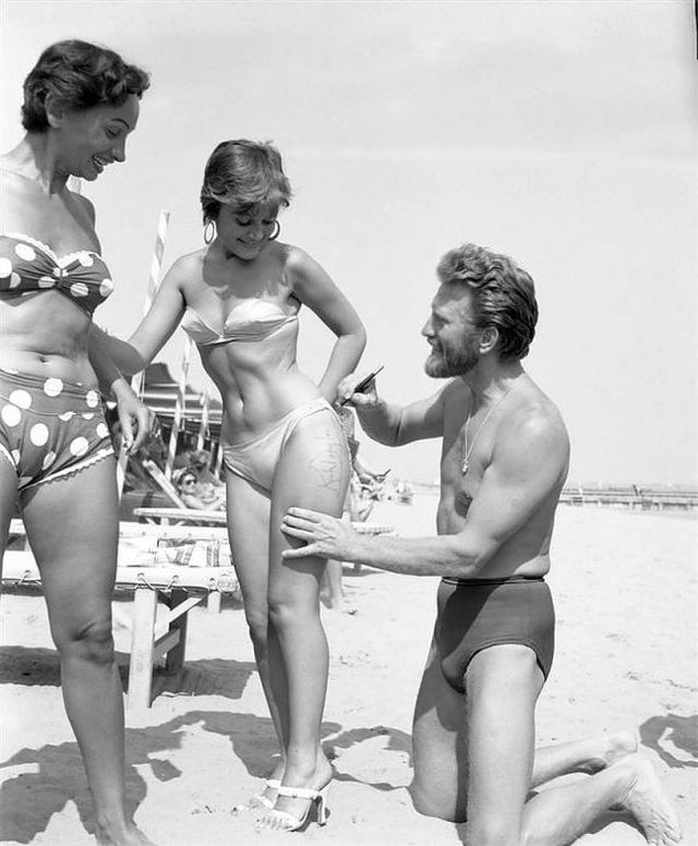 1953: Kirk Douglas alla Mostra del Cinema di Venezia