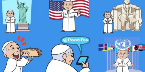 Papa Francesco sempre più social: ecco gli emoj per il viaggio negli Usa