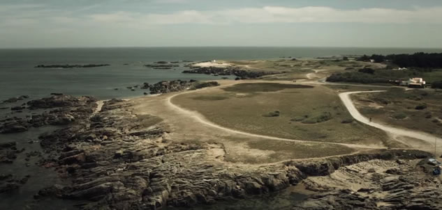 Ile d'Yeu (Francia) a vista di drone