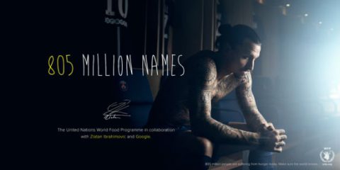 Spot&Social: calcio e solidarietà, Ibrahimovic ci mette la faccia