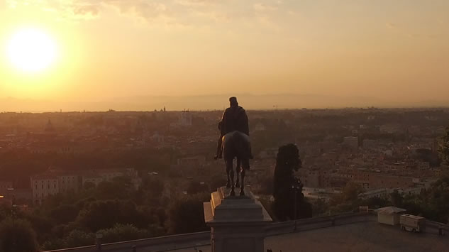 roma vista dal drone