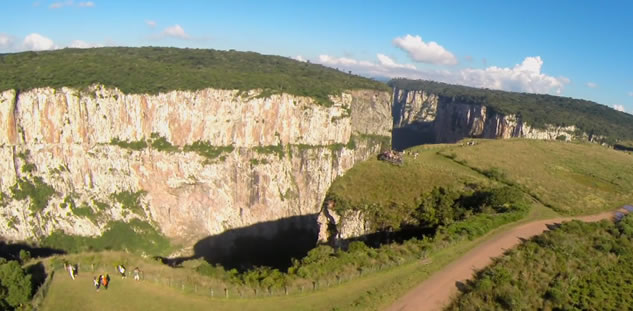 I canyon del Brasile nella regione del Rio Grande do Sul e Santa Catarina visti dal drone