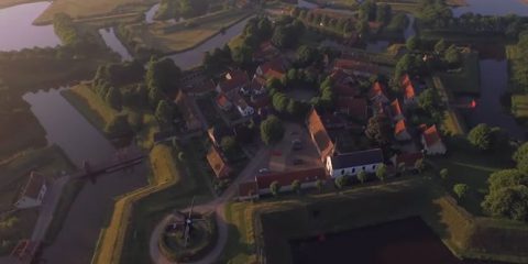 Video droni. Fort Bourtange (Olanda) visto dal drone