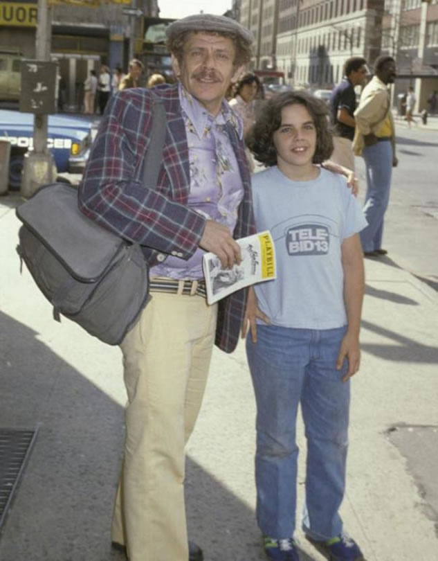 Ben Stiller a 13 anni con il papà Jerry Stiller (1978)