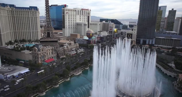 Las Vegas vista dal drone