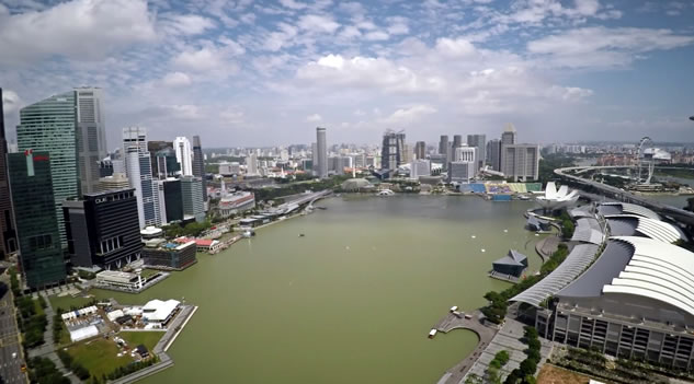 Singapore: ecco come una società di costruzioni usa il drone
