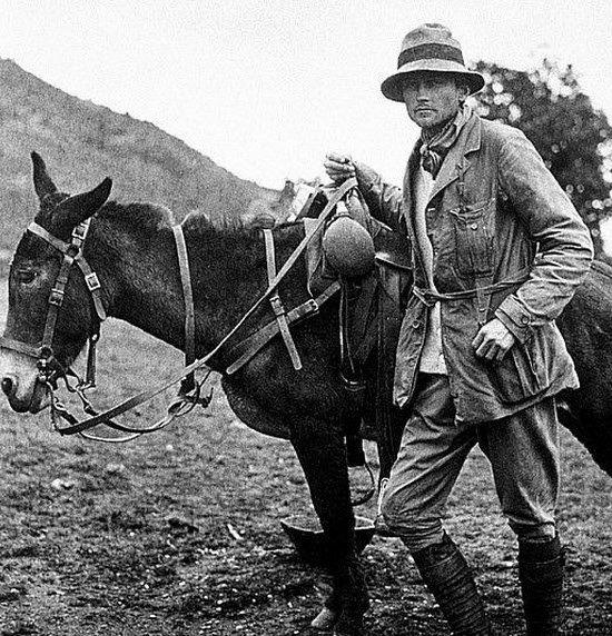 Hiram Bingham, l'esploratore americano scopritore del Machu Picchu (luglio 1911) e ispiratore del personaggio di Indiana Jones