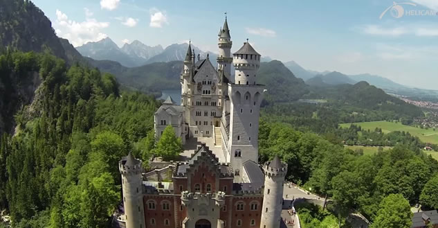 Castelli d’Europa tra Svizzera e Germania visti dal drone