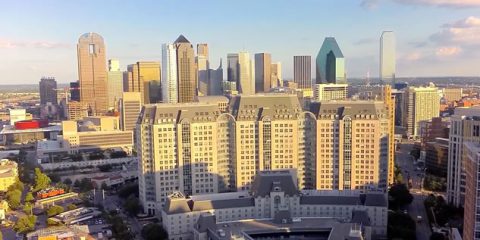 Video Droni. Dallas vista dal drone