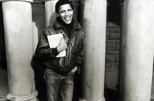 Barack Obama alla Harvard University nel 1988