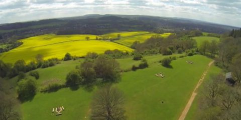 Video Droni. La campagna inglese (Surrey) vista dal drone