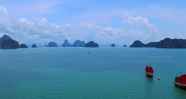 Phuket: le meraviglie del mare tailandese viste dal drone