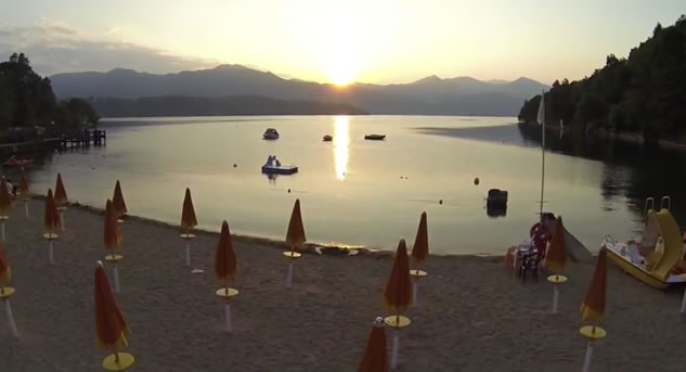 Il lago d’Orta visto dal drone