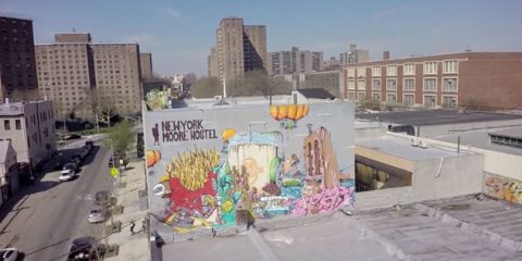 Video Droni. I graffiti di Brooklyn (New York) visti dal drone