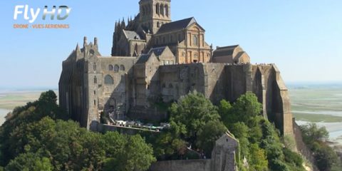 Video Droni. Le grandi maree a Mont Saint-Michel (Francia) viste dal drone